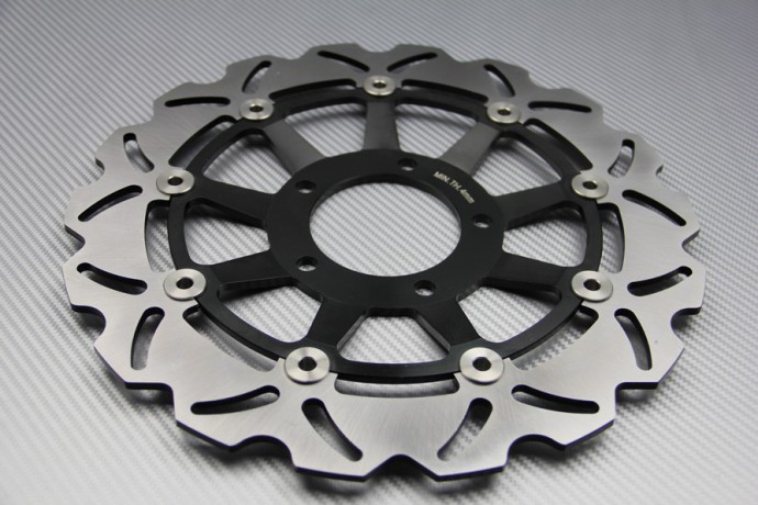 Pair of front Wave brake discs 320 mm TRIUMPH SPRINT ST / DAYTONA / SPEED TRIPLE 955 / 1050 2002 - 2010 Pair of front Wave brake discs 320 mm TRIUMPH SPRINT ST / DAYTONA / SPEED TRIPLE 955 / 1050 2002 - 2010
