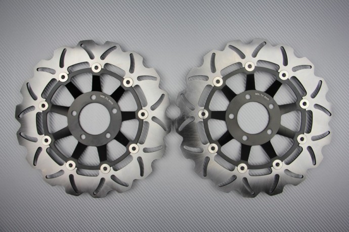 Pair of front Wave brake discs 310 mm many SUZUKI GSXR before 2000 Pair of front Wave brake discs 310 mm many SUZUKI GSXR before 2000