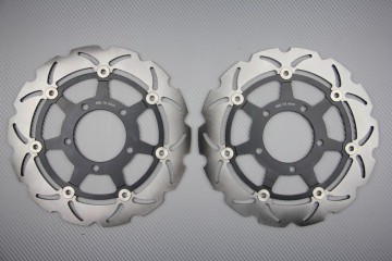 Paire de Disques wave 280 mm avant KAWASAKI ZX6R 636 03 / 04