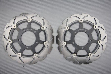Paire de Disques wave 280 mm avant KAWASAKI ZX6R 636 03 / 04