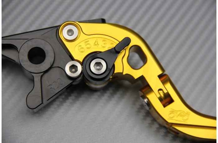 Verstellbarer und klappbarer Bremshebel APRILIA / DUCATI / KAWASAKI / KTM / TRIUMPH Verstellbarer und klappbarer Bremshebel APRILIA / DUCATI / KAWASAKI / KTM / TRIUMPH