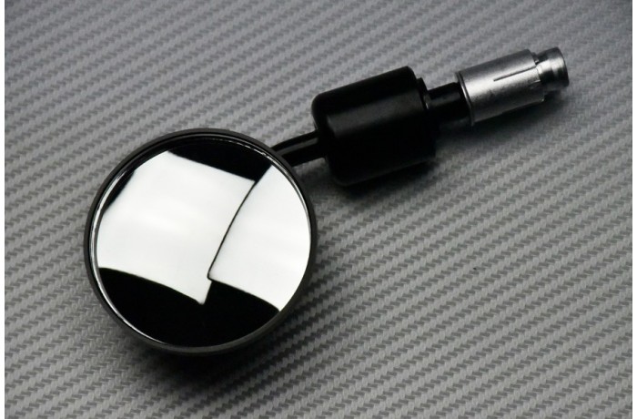 Paire de rétroviseurs embout de guidon fixes ou repliables Paire de rétroviseurs embout de guidon fixes ou repliables