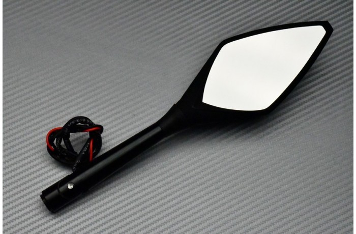 Pair of Aluminum / Plastic Rearview Mirrors with Integrated Turn Signals Pair of Aluminum / Plastic Rearview Mirrors with Integrated Turn Signals