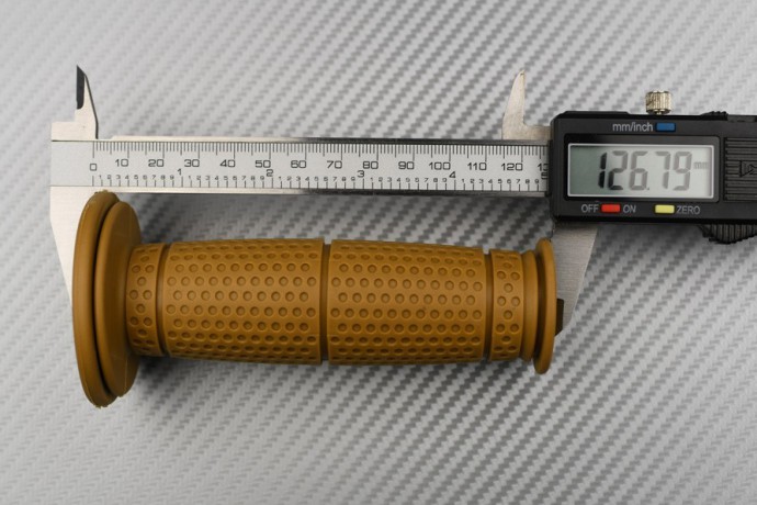 PAAR BRAUNE GUMMIGRIFFE - STYLE CAFÉ RACER PAAR BRAUNE GUMMIGRIFFE - STYLE CAFÉ RACER