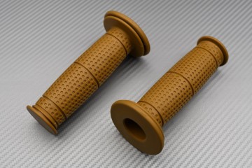 PAAR BRAUNE GUMMIGRIFFE - STYLE CAFÉ RACER PAAR BRAUNE GUMMIGRIFFE - STYLE CAFÉ RACER