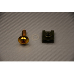 Schrauben und Blechmuttern