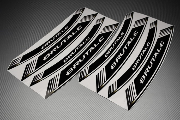 Stickers de llantas - Modelo con sigla ' BRUTALE ' Stickers de llantas - Modelo con sigla ' BRUTALE '