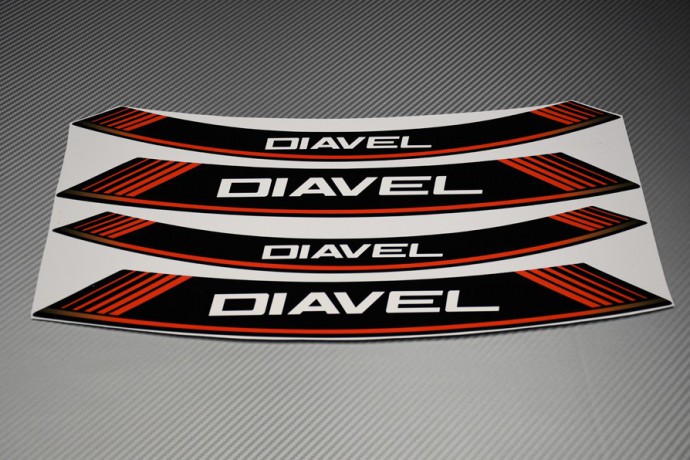 Liserets Intérieur de jantes - Modèle siglé ' DIAVEL ' Liserets Intérieur de jantes - Modèle siglé ' DIAVEL '