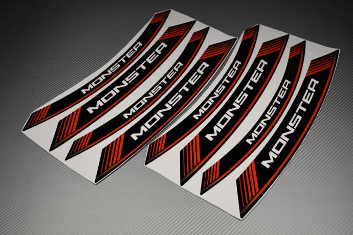 Inner Wheel Rims Stickers - ' MONSTER ' Model Inner Wheel Rims Stickers - ' MONSTER ' Model