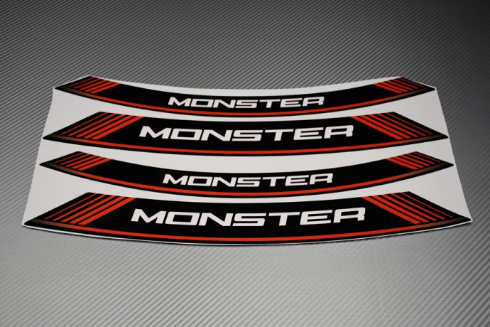 Liserets Intérieur de jantes - Modèle siglé ' MONSTER ' Liserets Intérieur de jantes - Modèle siglé ' MONSTER '