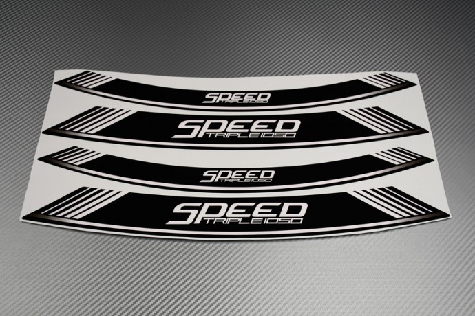 Motorrad Felgenrandaufkleber - ' SPEED TRIPLE 1050 ' Modell Motorrad Felgenrandaufkleber - ' SPEED TRIPLE 1050 ' Modell