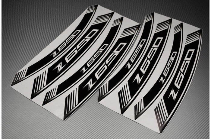 Inner Wheel Rims Stickers - ' Z650 ' Model Inner Wheel Rims Stickers - ' Z650 ' Model