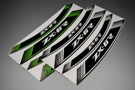 Motorrad Felgenrandaufkleber - ' ZX6R ' Modell