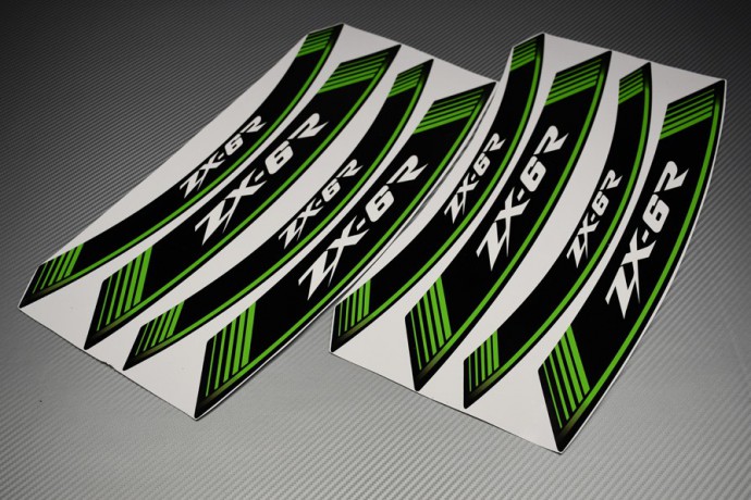 Inner Wheel Rims Stickers - ' ZX6R ' Model Inner Wheel Rims Stickers - ' ZX6R ' Model