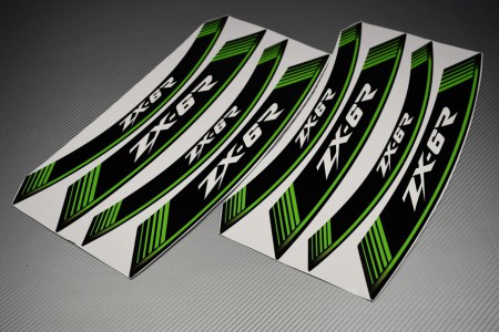 Motorrad Felgenrandaufkleber - ' ZX6R ' Modell