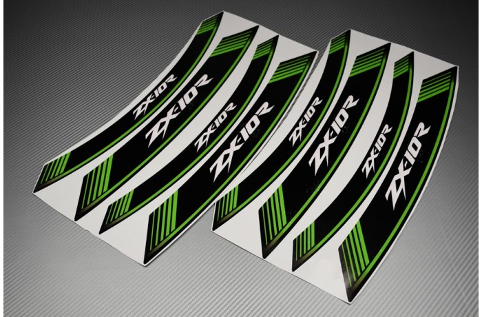 Liserets Intérieur de jantes - Modèle siglé ' ZX10R ' Liserets Intérieur de jantes - Modèle siglé ' ZX10R '