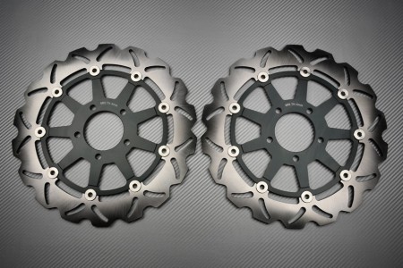 Paire de Disques wave 320 mm avant Suzuki GSXR 600 750 97 03 GSX-R 1000 01 02 Hayabusa et +