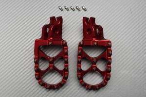 Paire de Repose-pieds anodisés / Nombreuses HONDA CRF