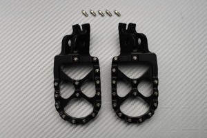 Paire de Repose-pieds anodisés / Nombreuses HONDA CRF