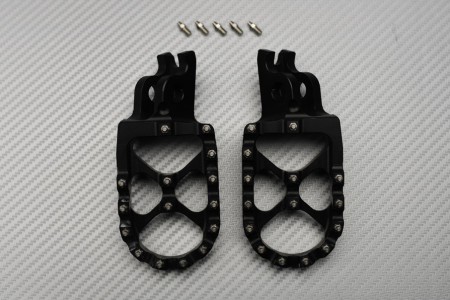 Pareja de reposapiés cross anodizados / Muchos HONDA CRF