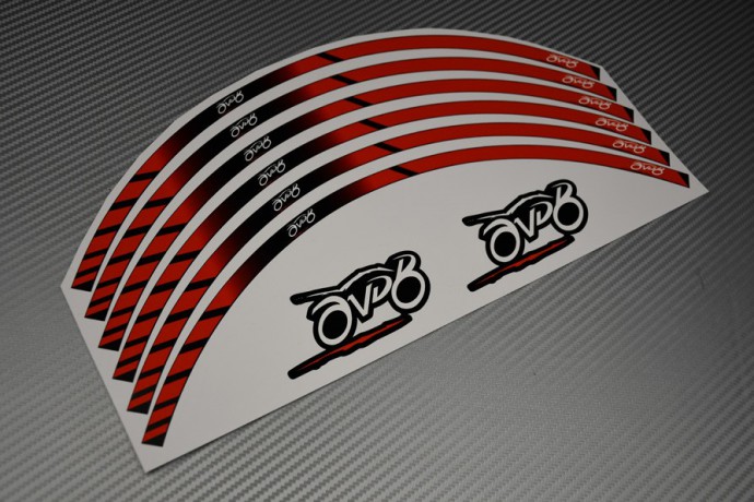 Stickers de llantas universales Racing - Modelo AVDB MOTO Stickers de llantas universales Racing - Modelo AVDB MOTO