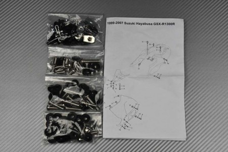 Kit Visserie Carénages Complets Suzuki GSXR Hayabusa 1300 1999 - 2007