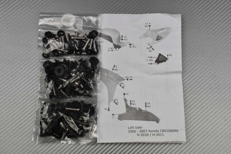 Kit Tornillería Carenados Completos Honda CBR 1000 RR 2006 - 2007