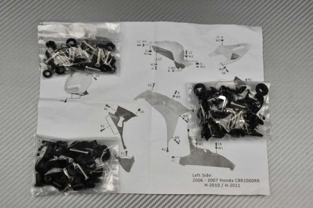 Kit Visserie Carénages Complets Honda CBR 1000 RR 2006 - 2007