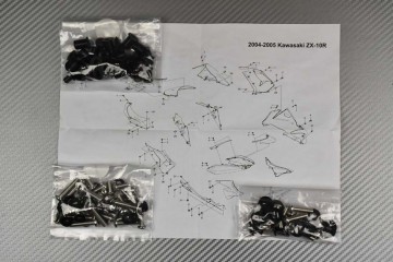 Complete Fairings Fastening Hardware Set Kawasaki ZX10R 2004 - 2005
