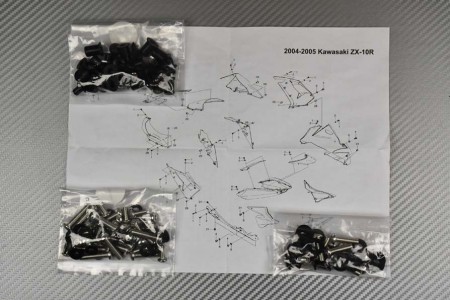 Kit Tornillería Carenados Completos Kawasaki ZX10R 2004 - 2005