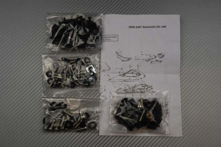 Kit Visserie Carénages Complets Kawasaki ZX10R 2006 - 2007