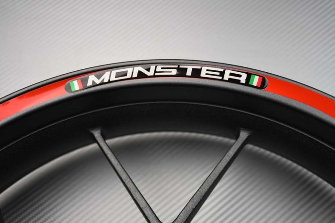 Stickers bordo cerchioni DUCATI - Logo MONSTER Stickers bordo cerchioni DUCATI - Logo MONSTER