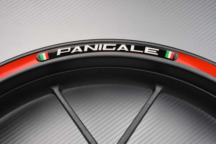 Motorrad Felgenrandaufkleber DUCATI - Logo PANIGALE Motorrad Felgenrandaufkleber DUCATI - Logo PANIGALE