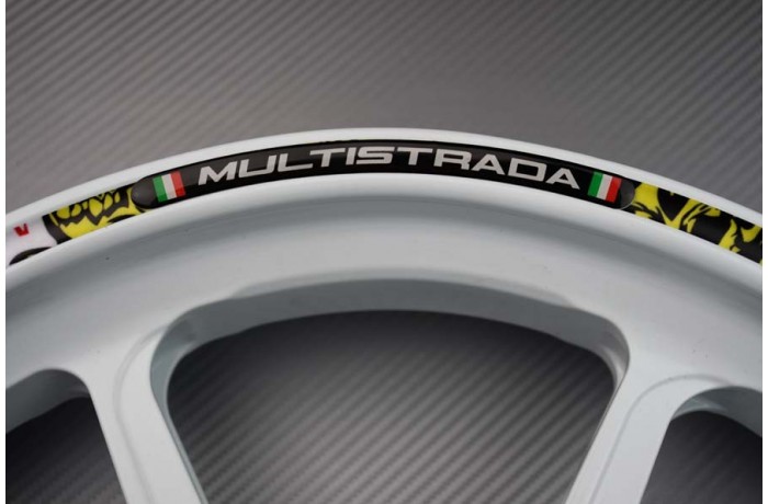 Rim Edge Stickers DUCATI - MULTISTRADA Logo Rim Edge Stickers DUCATI - MULTISTRADA Logo