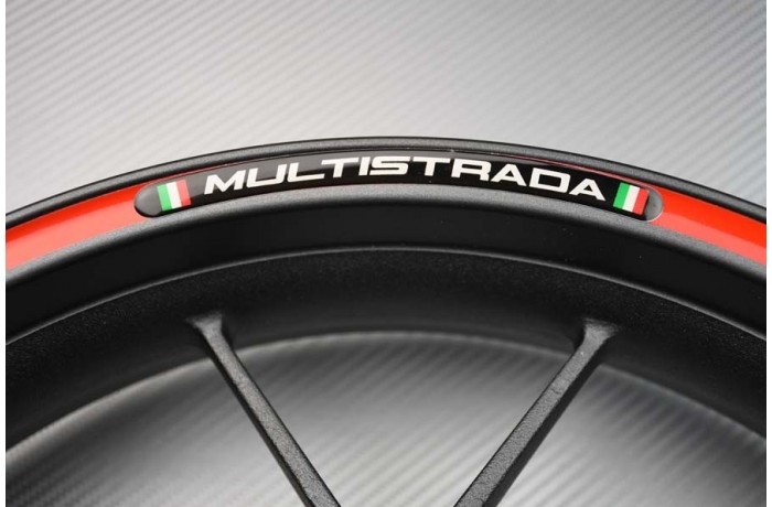 Rim Edge Stickers DUCATI - MULTISTRADA Logo Rim Edge Stickers DUCATI - MULTISTRADA Logo