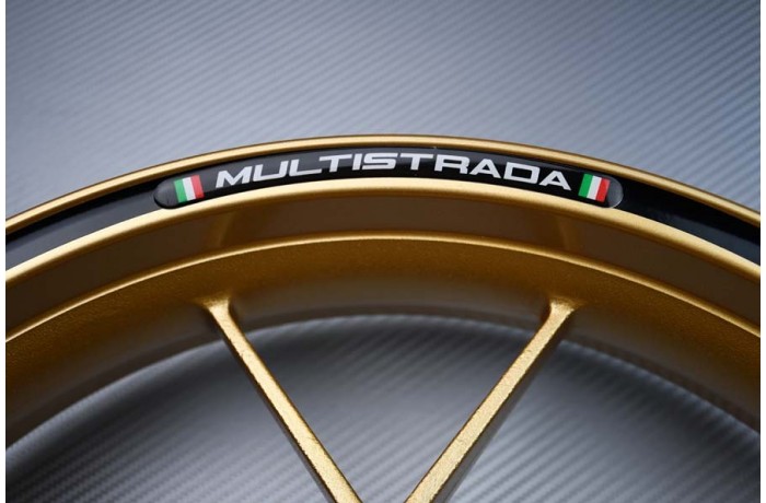 Stickers bordo cerchioni DUCATI - Logo MULTISTRADA