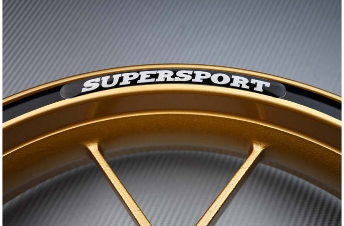 Motorrad Felgenrandaufkleber DUCATI - Logo SUPERSPORT