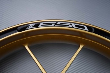 Motorrad Felgenrandaufkleber KAWASAKI - Logo Z650