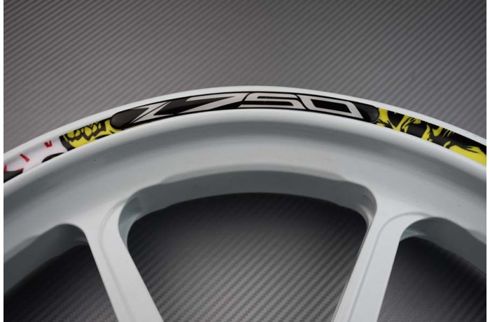 Motorrad Felgenrandaufkleber KAWASAKI - Logo Z750