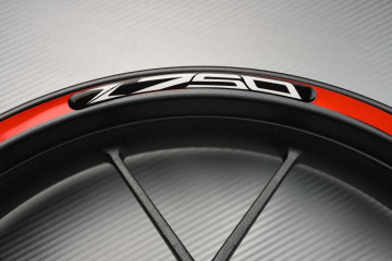 Motorrad Felgenrandaufkleber KAWASAKI - Logo Z750