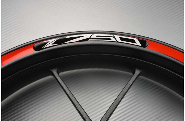 Motorrad Felgenrandaufkleber KAWASAKI - Logo Z750