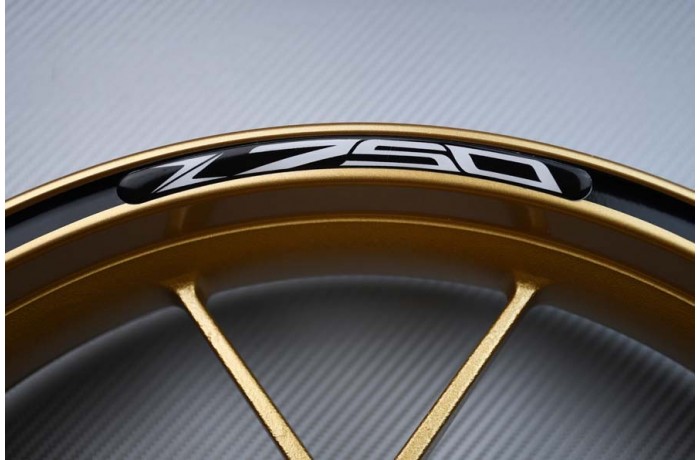 Motorrad Felgenrandaufkleber KAWASAKI - Logo Z750