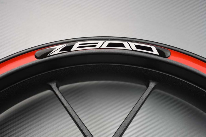 Motorrad Felgenrandaufkleber KAWASAKI - Logo Z800 Motorrad Felgenrandaufkleber KAWASAKI - Logo Z800