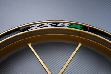 Motorrad Felgenrandaufkleber KAWASAKI - Logo ZX6R