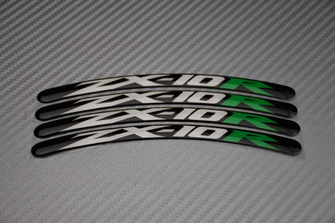 Stickers bord de jantes KAWASAKI - Logo ZX10R Stickers bord de jantes KAWASAKI - Logo ZX10R
