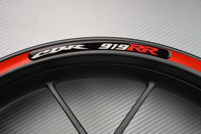Motorrad Felgenrandaufkleber HONDA - Logo CBR 919 RR