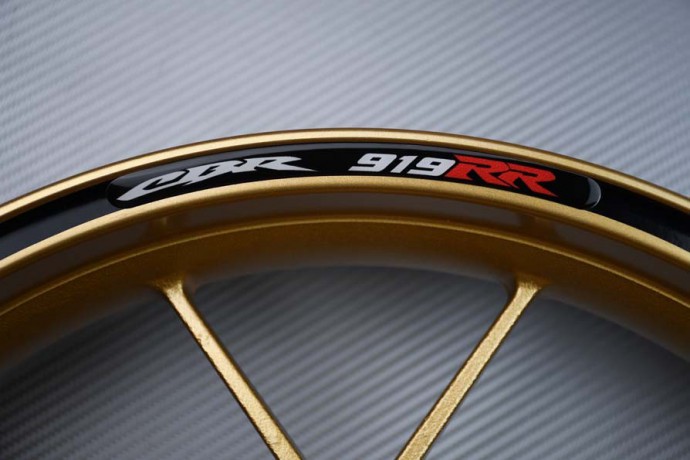Motorrad Felgenrandaufkleber HONDA - Logo CBR 919 RR