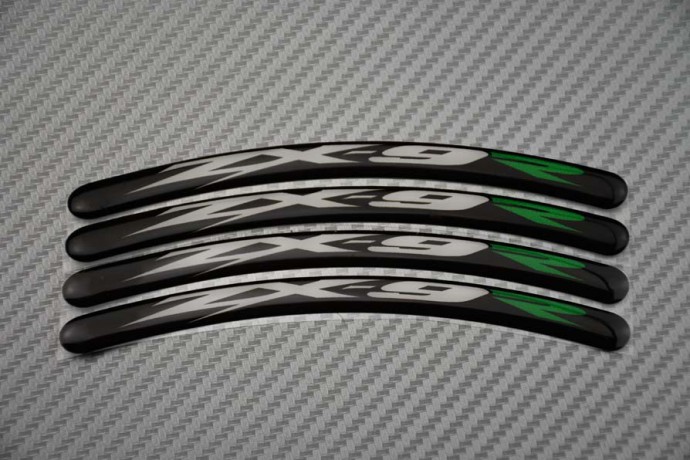 Stickers para borde de llantas KAWASAKI - Logotipo ZX9R