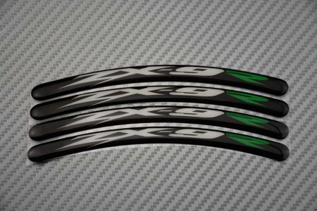 Stickers para borde de llantas KAWASAKI - Logotipo ZX9R