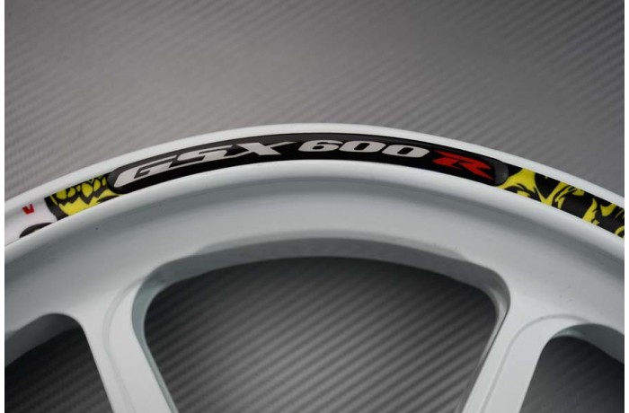 Motorrad Felgenrandaufkleber SUZUKI - Logo GSXR 600